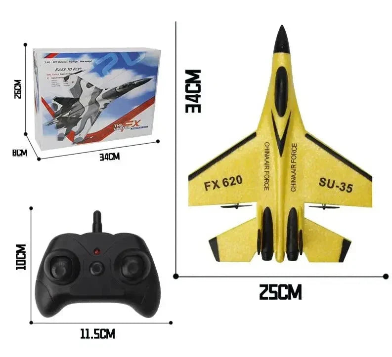 Avião de Caça Indestrutível de Controle Remoto