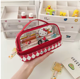 Estojo Hello Kitty Vermelho