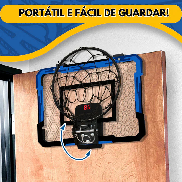 Cesta de Basquete Portátil Com Marcador de Pontos