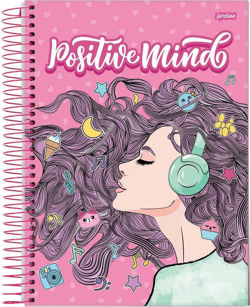 CADERNO ESPIRAL UNIVERSITÁRIO IT GIRL 12 MATÉRIAS 240 FOLHAS – - Ladies Creative