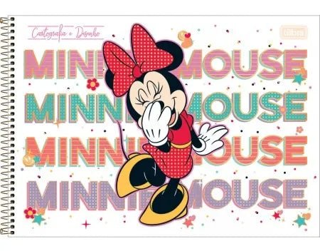 Caderno Tilibra Cartografia E Desenho Minnie C/80 Folhas - Ladies Creative